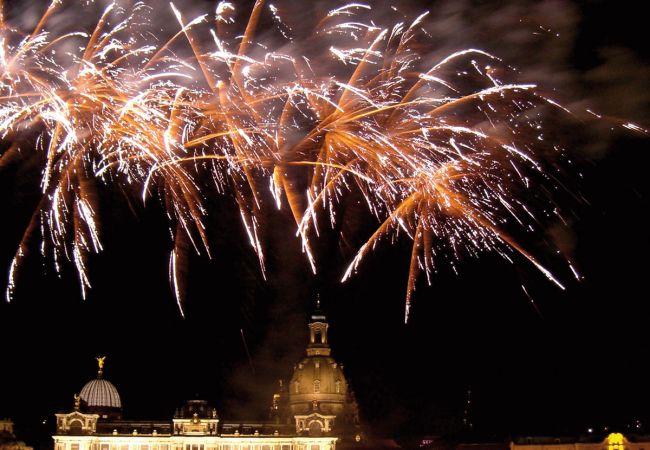 Silvester auf der Elbe